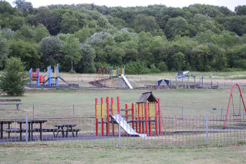 The existing playground in Whyteleafe Recreation Ground.  Photograph by Emma Berry.