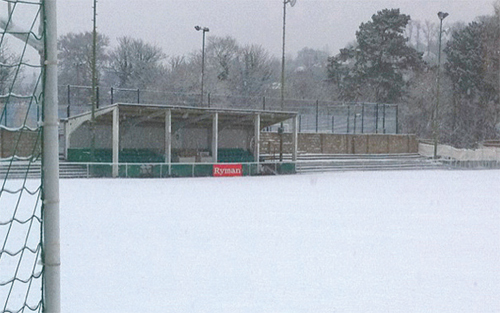 A recent shot of the Whyteleafe FC pitch in Church Road.