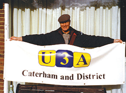 Caterham U3A Membership Secretary, Ron Giddens.