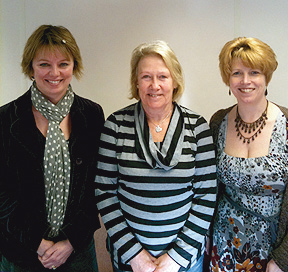 Face2Face befrienders, from left, Lesley Tinker, Chris Braidwood and Sarah Barwick.