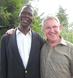 Geraint with one of his expupils, Pius Munika.