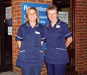 Emergency Nurse Practitioners Lisa Wood (left) and Alison Williams.