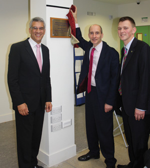 Rev. Steve Chalke MBE, founder of Oasis, Lord Adonis and Principal, David Millar.