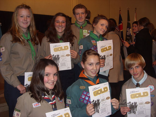 Back row from left: Sarah Slater, Lydia Gatward, Robert Clark, Emily Wingrave. Front Row from left: Mary Tobin, Maisie Stock and Jack Lewis. 