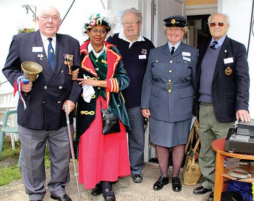 From left, Bert Fane, Membership Secretary RAFA Kenley & Caterham, Sonia Hunt, Chris Baguley, Chairman Kenley Airfield Friends Group and Diana and Mike Metcalfe, both RAFA Kenley & Caterham. Photos by Jon Harrison, www.localeventphotos.co.uk