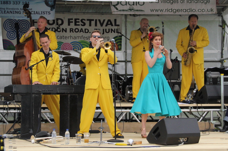 The Jive Aces entertain the crowd at DeFest Day 2.  Photo by Jon Harrison, www.localeventphotos.co.uk